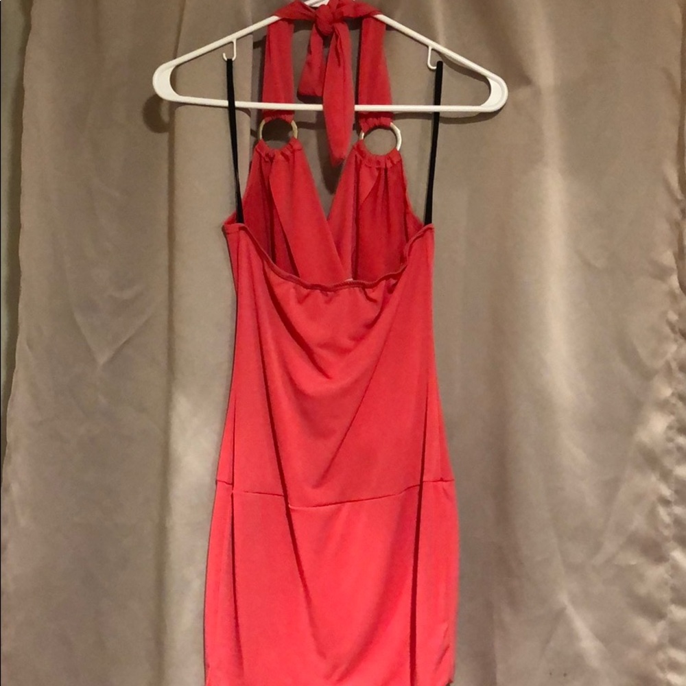 Pink Fitted Mini Dress - Picture 4 of 4